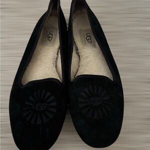 UGG Women's Black Suede Loafers